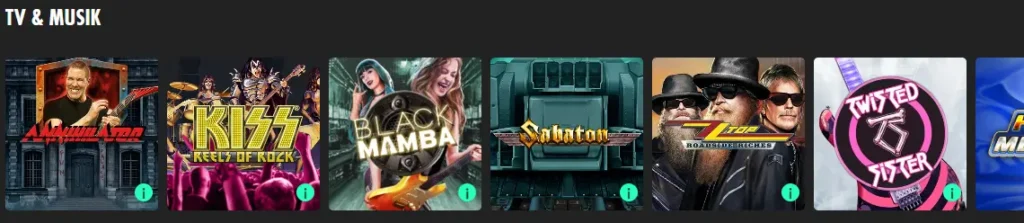 Jogos originais do casino